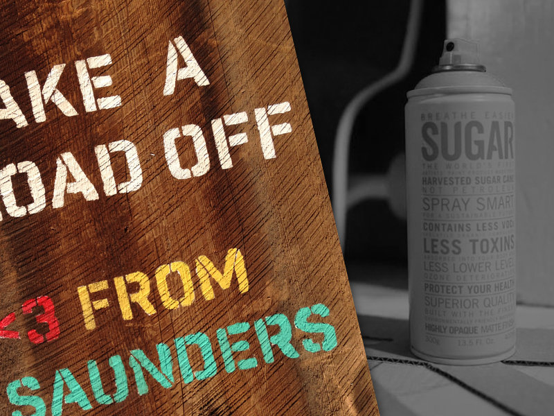 Stencils and Spray Paint